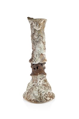 Lot 608 - Aki Moriuchi (b.1947) Tall vessel stoneware...