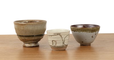 Lot 312 - Group of three studio ceramic bowls Comprising:...