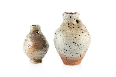 Lot 591 - Lisa Hammond (b.1956) Bottle vase and a...