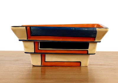 Lot 316 - Clarice Cliff (1899-1972) Orange L pattern,...