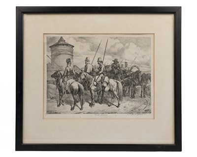 Lot 1196 - A collection of four prints, three after Johann Adam Klein (German 1792-1875)