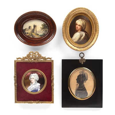 Lot 482 - Continental School A Limoges style enamel...
