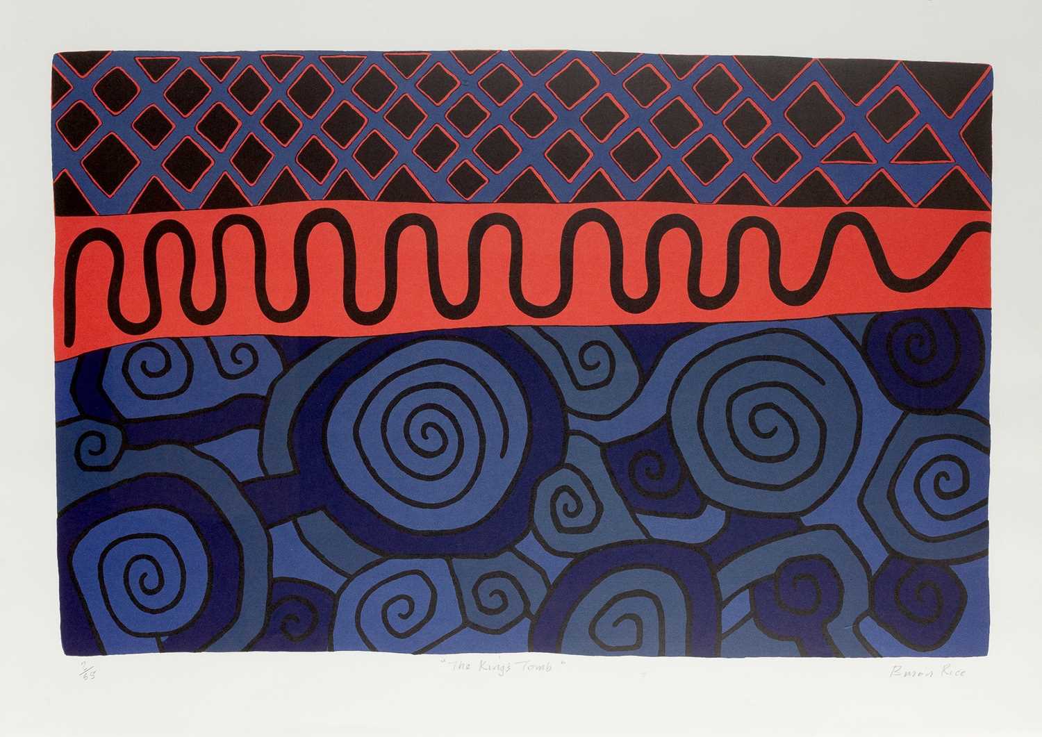 Lot 49 - Brian Rice (b.1936) The King's Tomb, 1995 6/65,...