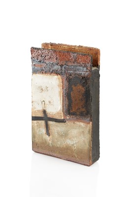 Lot 710 - Robin Welch (1936-2019) Slab vessel stoneware,...