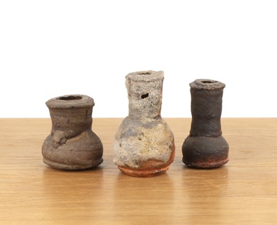 Lot 345 - Charles Bound (b.1939) Three studio ceramic...