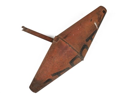 Lot 1527 - An antique French painted tin 'Tabac' sign