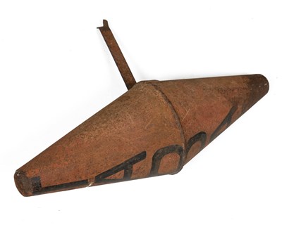Lot 1527 - An antique French painted tin 'Tabac' sign