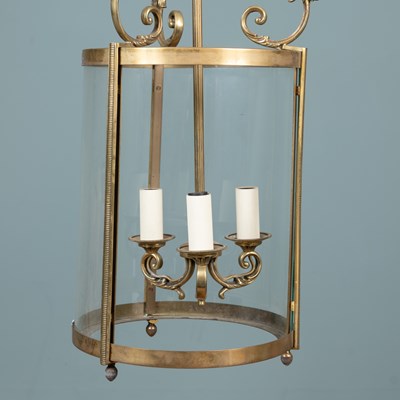 Lot 596 - A cylindrical Georgian-style hall lantern