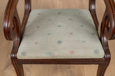 Lot 310 - A Regency Scottish mahogany desk chair