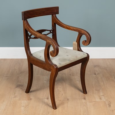 Lot 310 - A Regency Scottish mahogany desk chair