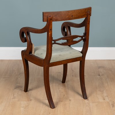 Lot 310 - A Regency Scottish mahogany desk chair