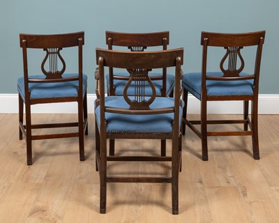 Lot 475 - A group of four Regency dining chairs