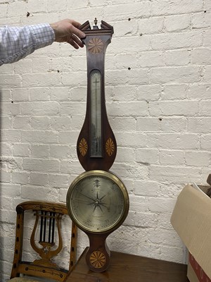 Lot 1184 - A 19th century dial barometer