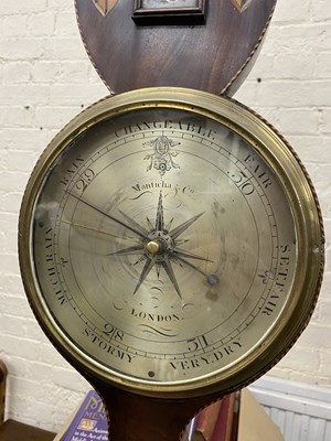 Lot 1184 - A 19th century dial barometer
