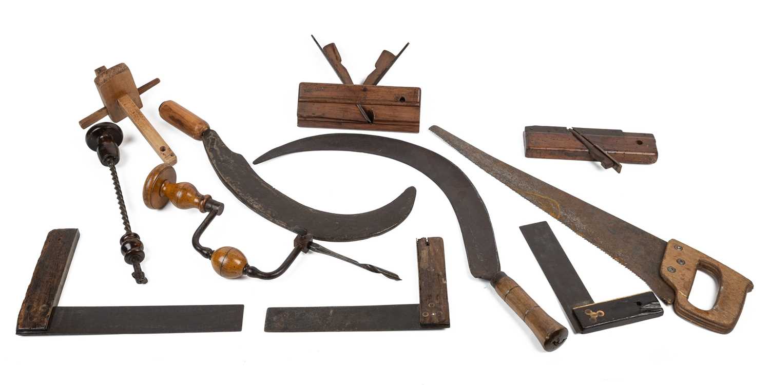 Lot 1488 - A collection of carpenter's woodworking tools