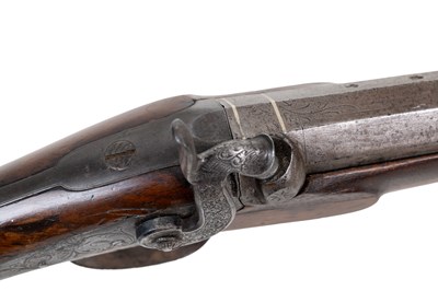 Lot 266 - An early 19th century percussion cap firing sporting gun