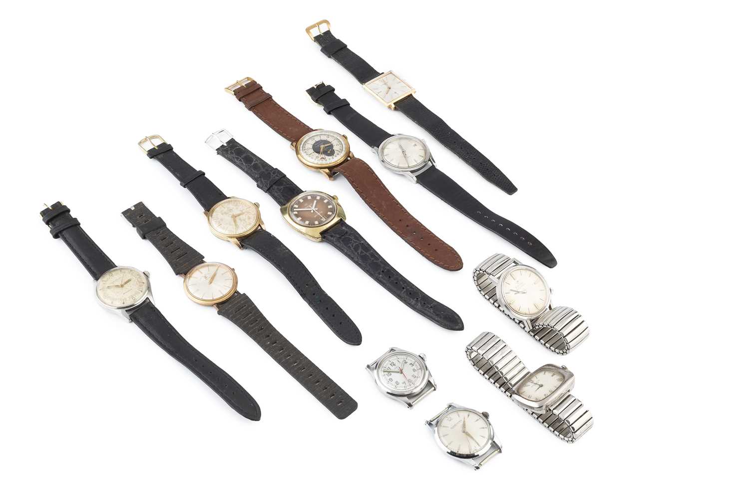 Lot 260 - A collection of wristwatches and watch heads,...