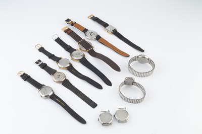 Lot 260 - A collection of wristwatches and watch heads,...