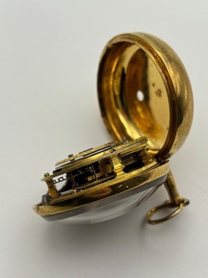 Lot 271 - A pair case pocket watch, the possibly 18th...