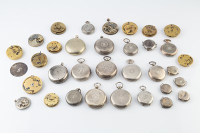 Lot 286 - A collection of assorted watches, dials,...