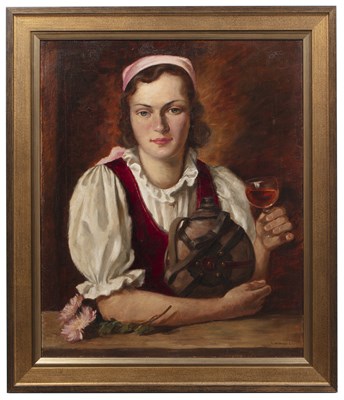 Lot 215 - R. Molner (19th century) A welcome drink,...