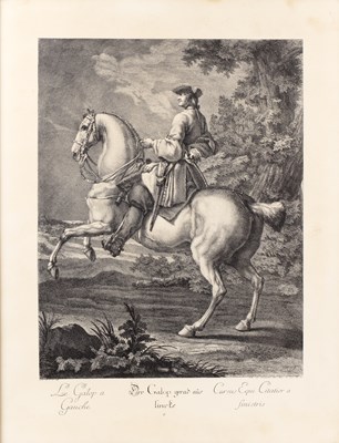 Lot 13 - Johann Elias Ridinger Equestrian subjects, a...