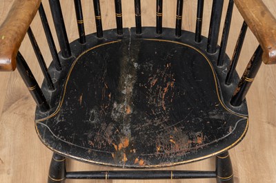Lot 1209 - A 19th century American Rocking chair