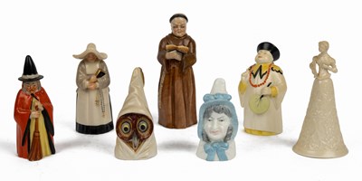 Lot 1358 - A collection of late 19th/early20th century Royal Worcester candle snuffers