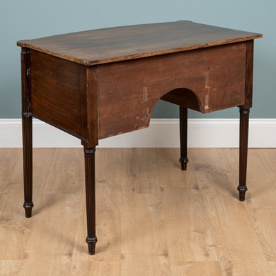 Lot 388 - A George III mahogany bow-front side table