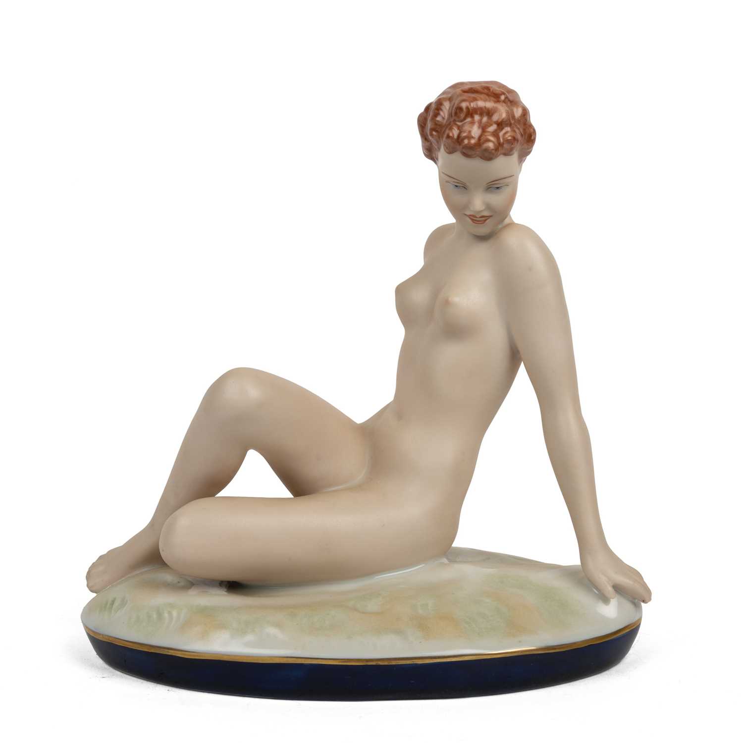Lot 1361 - A Royal Dux Bohemia porcelain figure