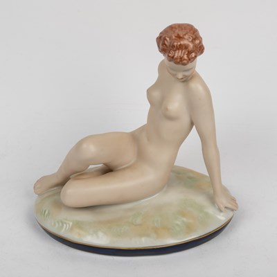 Lot 1361 - A Royal Dux Bohemia porcelain figure