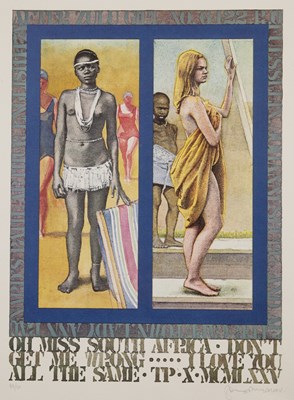 Lot 421 - Tom Phillips (1937-2022) Oh Miss South Africa...