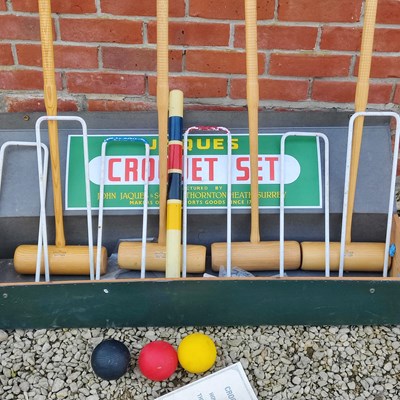 Lot 1553 - A Jaques croquet set