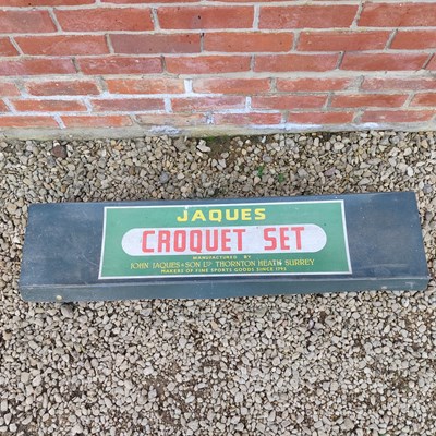Lot 1553 - A Jaques croquet set