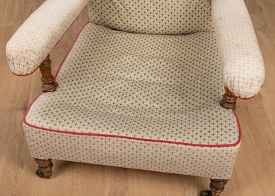 Lot 1222 - A Howard & Sons open armchair