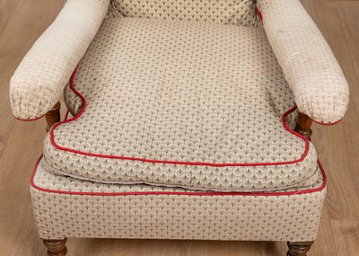 Lot 1222 - A Howard & Sons open armchair