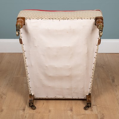 Lot 1222 - A Howard & Sons open armchair
