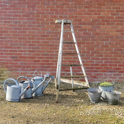 Lot 1544 - A fruit picking ladder