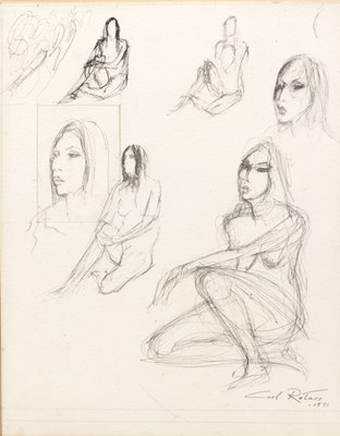 Lot 219 - Carl Roters (1898 - 1989) Female figure study,...