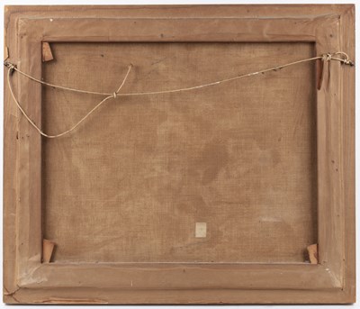 Lot 213 - Knopf (20th century) Fishing boats by a jetty,...