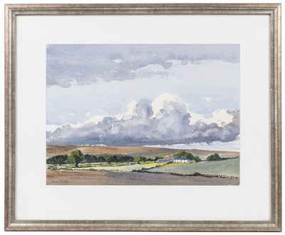 Lot 213 - Knopf (20th century) Fishing boats by a jetty,...