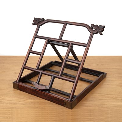 Lot 330 - Hongmu mirror stand Chinese, 19th Century the...