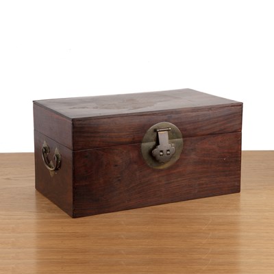 Lot 331 - Hongmu document box Chinese, late Qing Dynasty...