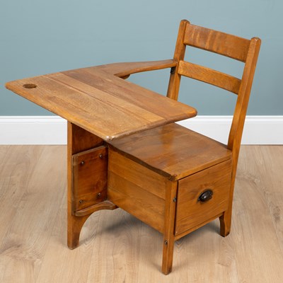Lot 1215 - A Boston walnut student's desk