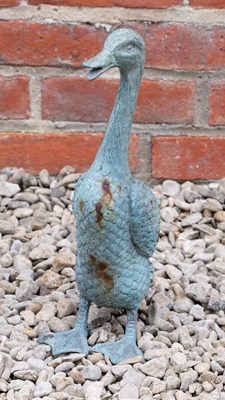 Lot 1443 - A garden sculpture of a duck