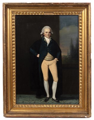 Lot English School (18th century) Portrait of a...