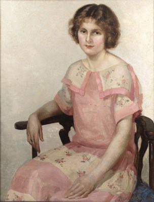 Lot 163 - James P. Barraclough (1891-1942) A young lady...