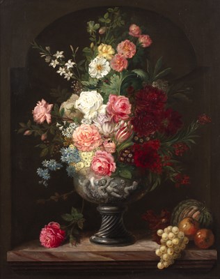 Lot 166 - Manner of Ambrosius Bosschaert Still life -...