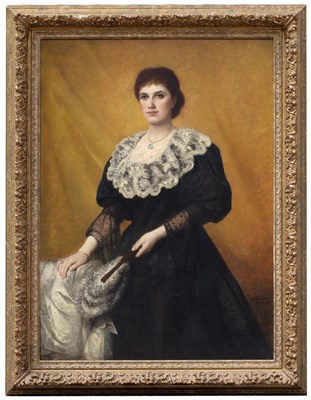 Lot Actillio Baccani (act. 1844-1889) Portrait of...