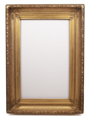 Lot 576 - A 19th century gilt gesso frame, edged with...